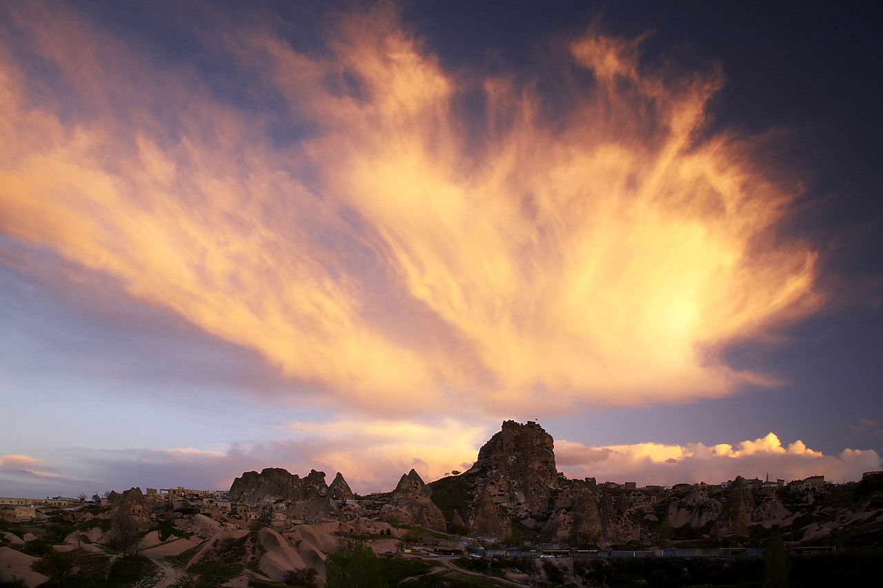 #070221-1 - Cloudscape over Uchisar, Cappadocia, Turkey