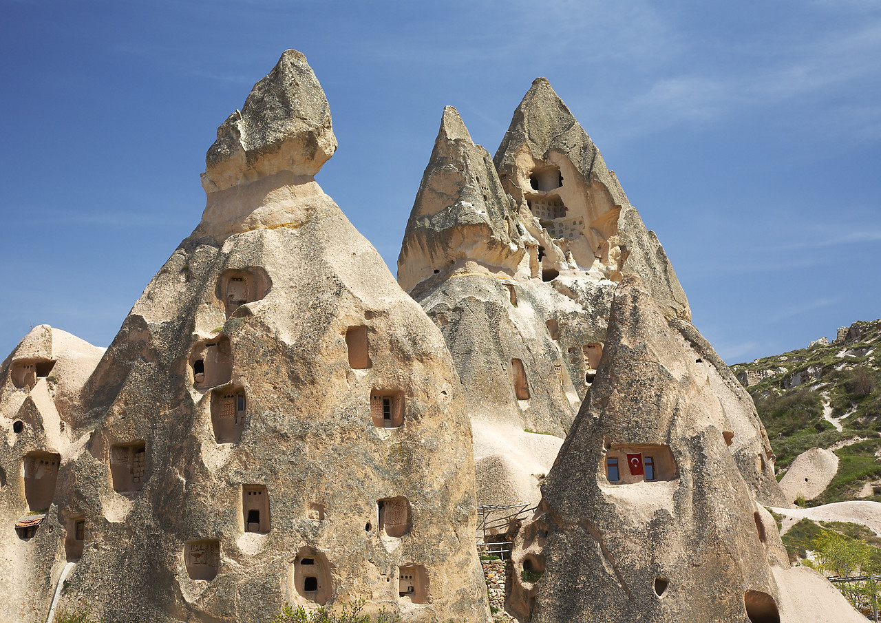 #070224-1 - Stone Houses, Uchisar, Cappadocia, Turkey