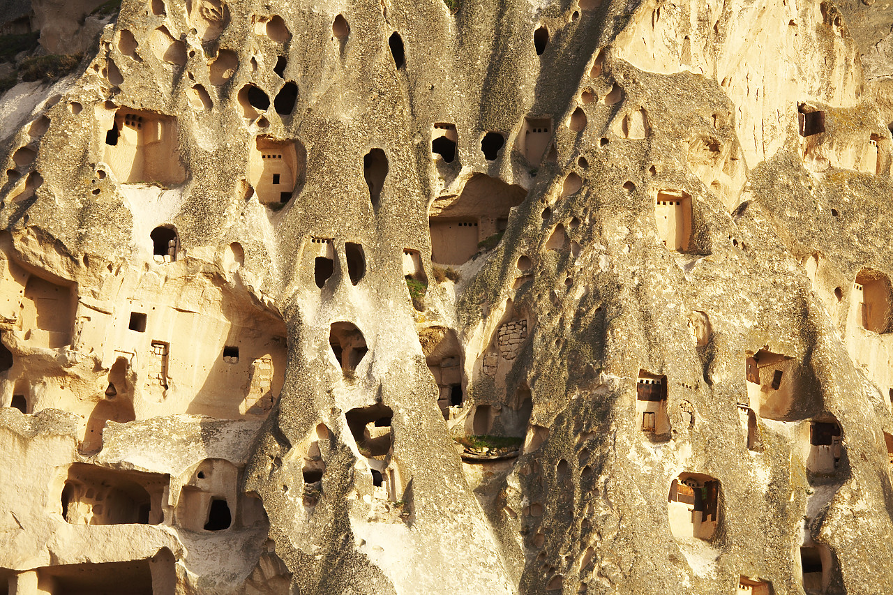 #070227-1 - Stone Houses, Uchisar, Cappadocia, Turkey