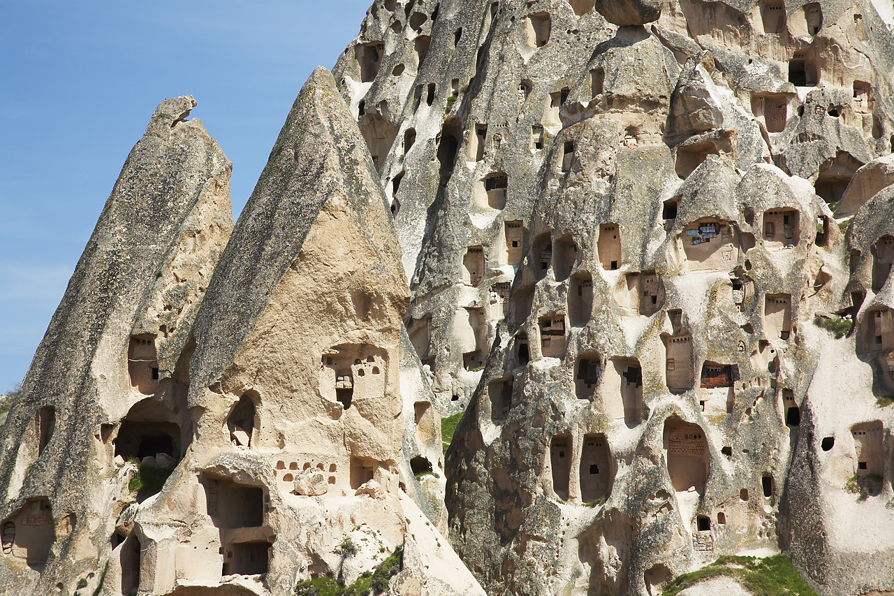 #070229-1 - Stone Houses, Uchisar, Cappadocia, Turkey