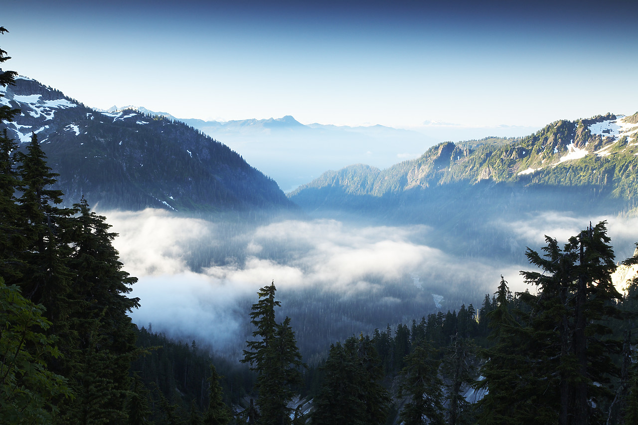 #070326-1 - Low Cloud over Mount Baker National Forest, Washington, USA