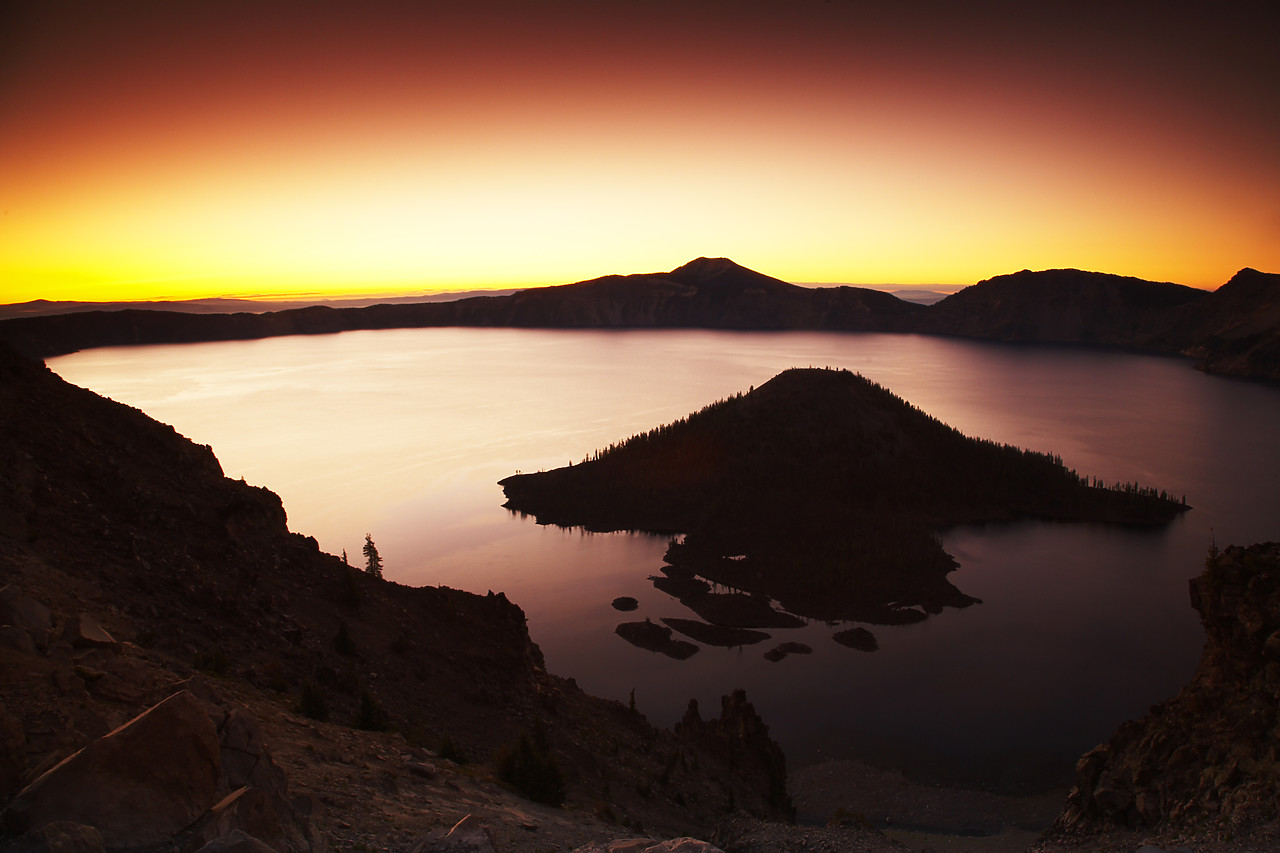 #070358-2 - Crater Lake at Sunrise, Crater Lake National Park, Oregon, USA