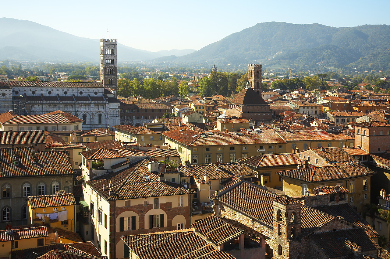 #070443-1 - View over Lucca, Tuscany, Italy