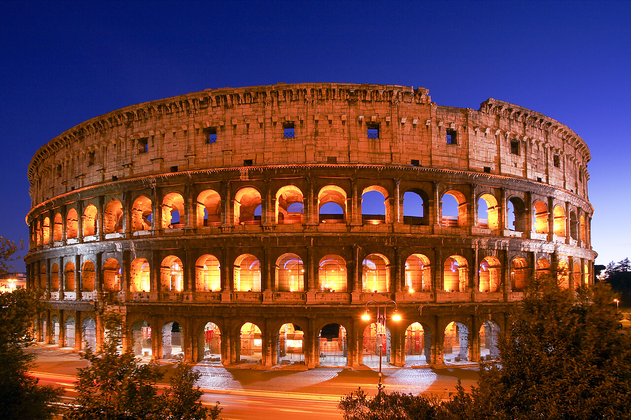 #070523-1 - The Colosseum at Night, Rome, Italy