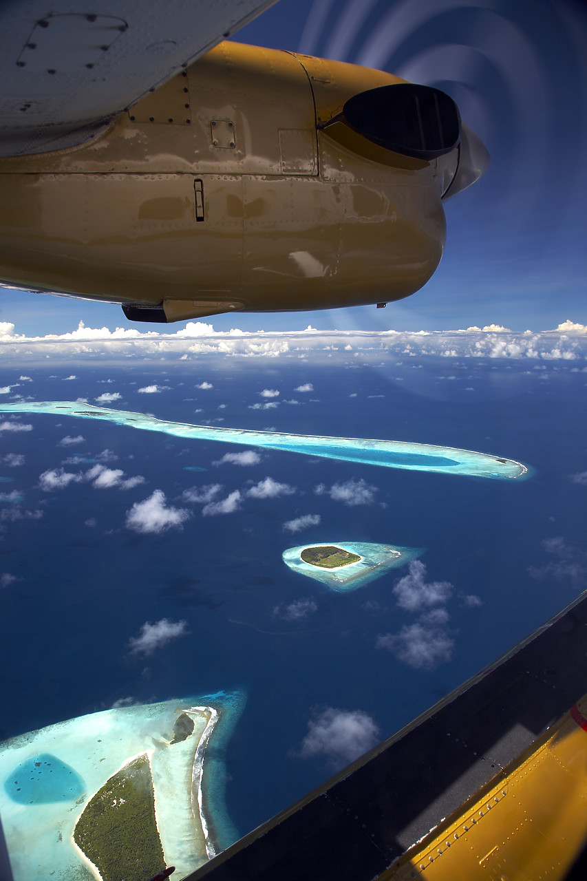 #080067-1 - Aerial View from Seaplane, Maldives, Indian Ocean