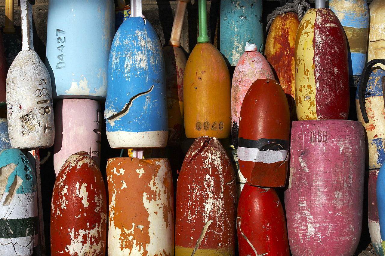 #080272-1 - Colourful Bouys, Massachusetts, USA