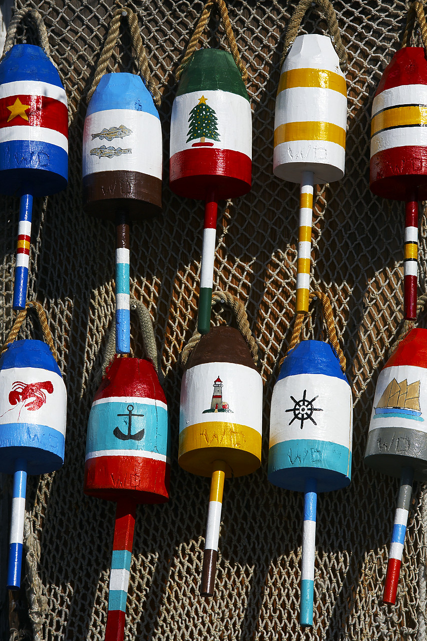 #080273-1 - Colourful Bouys, Massachusetts, USA