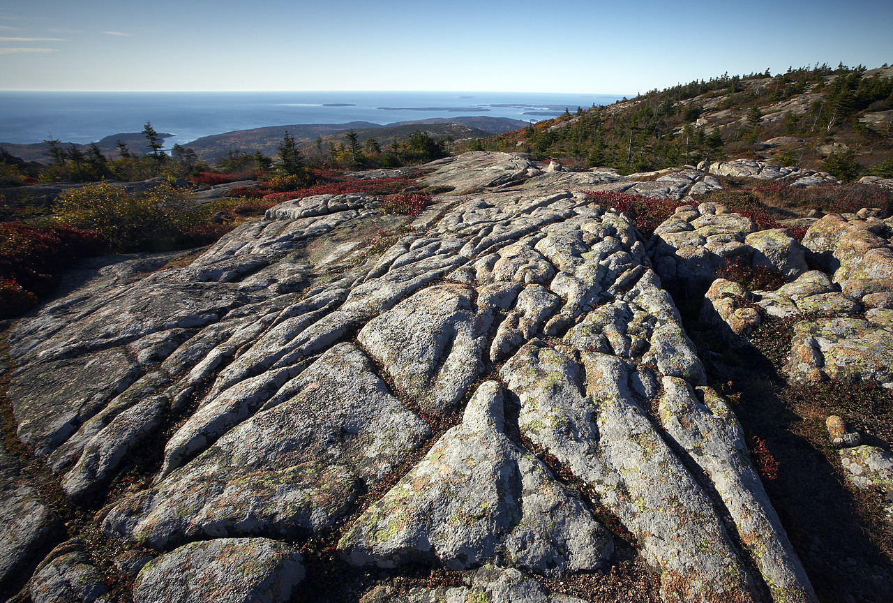 #080288-1 - Glacial Striations on Cadillac Mountain, Acadia National Park, Maine, USA