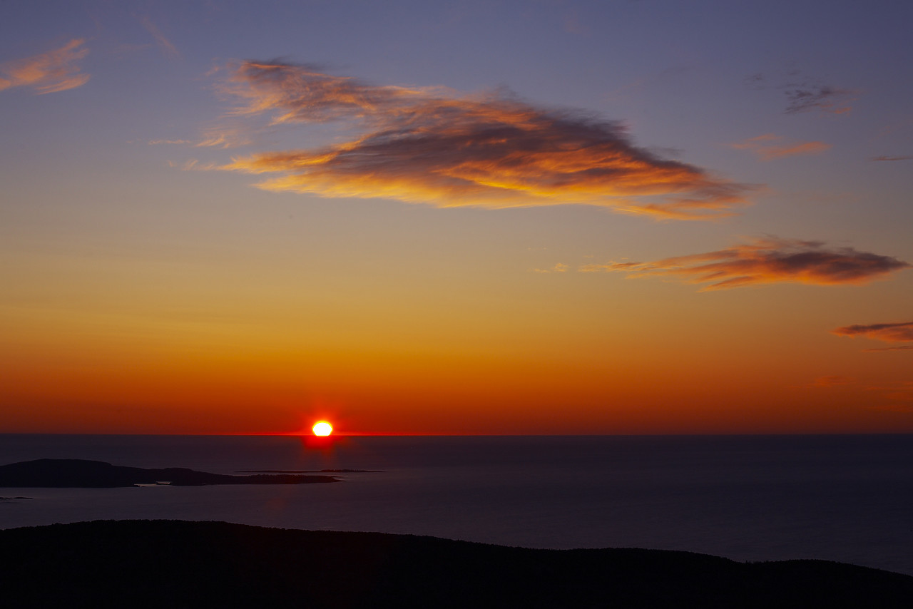 #080306-1 - Sunrise from Cadillac Mountain, Acadia National Park, Maine, USA