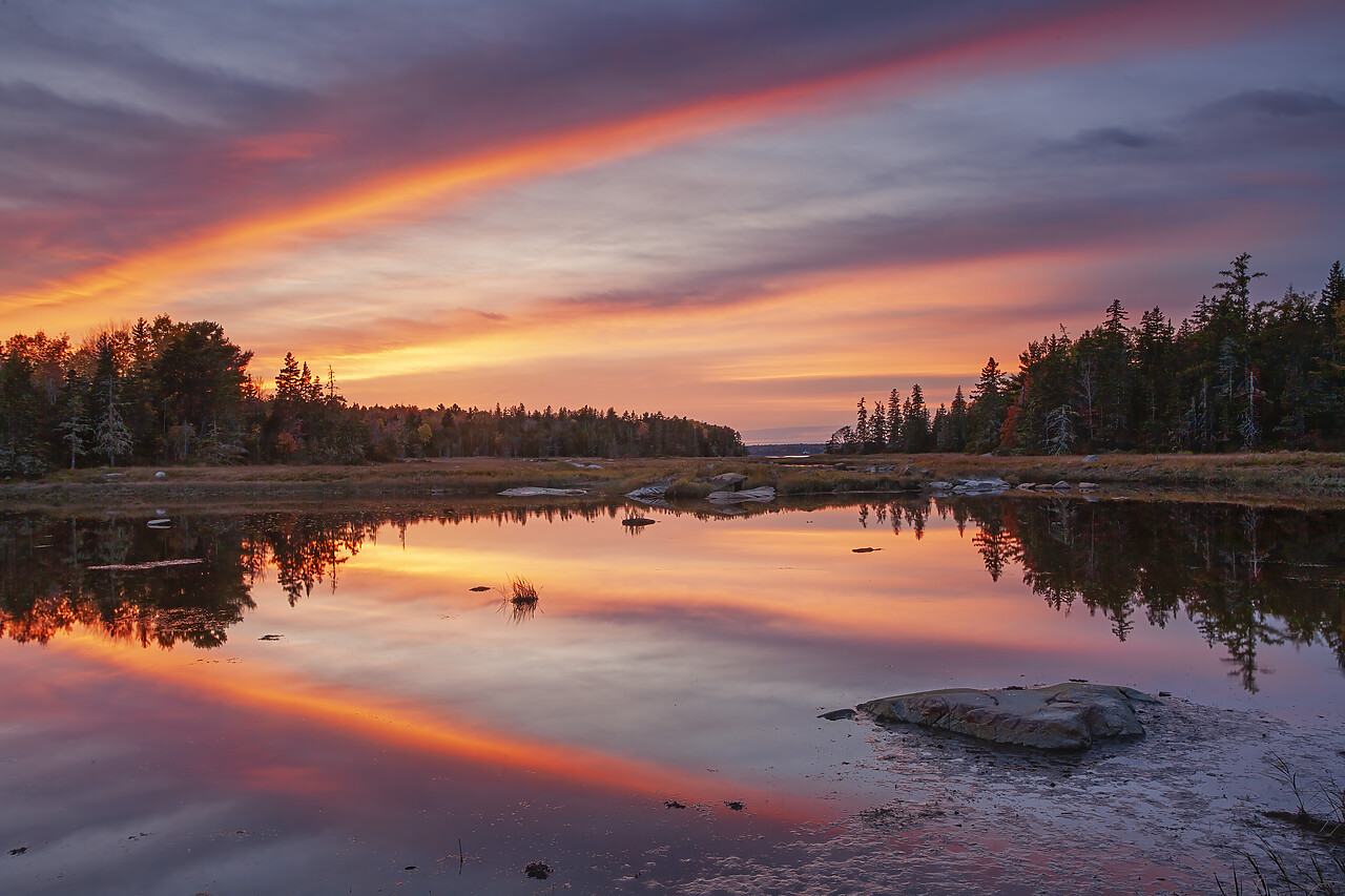 #080313-1 - Northeast Creek at Sunset, Mt. Desert Island, Maine, USA