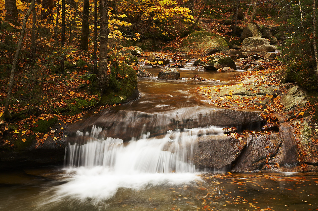 #080324-1 - The Basin Waterfalls, Franconia Notch, New Hampshire, USA