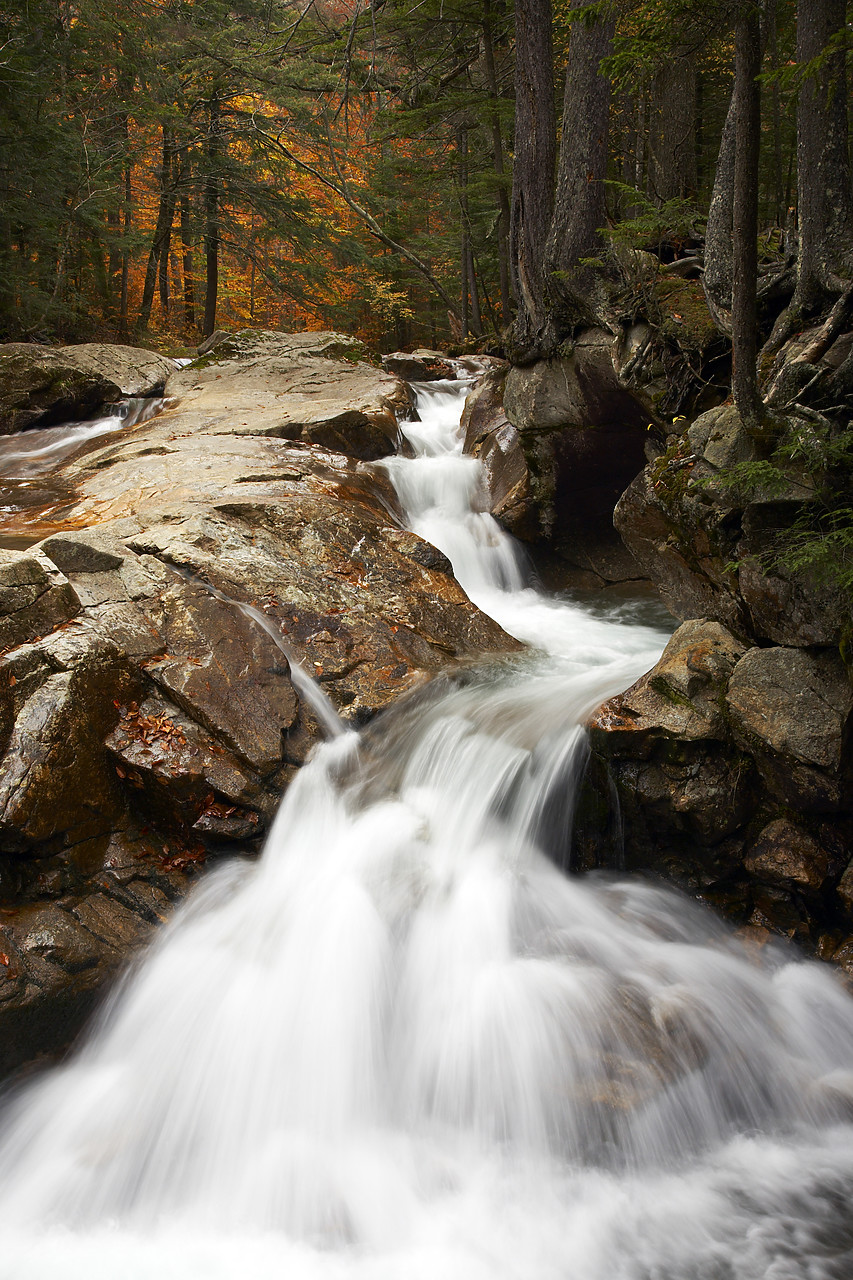 #080326-2 - The Basin Waterfalls, Franconia Notch, New Hampshire, USA