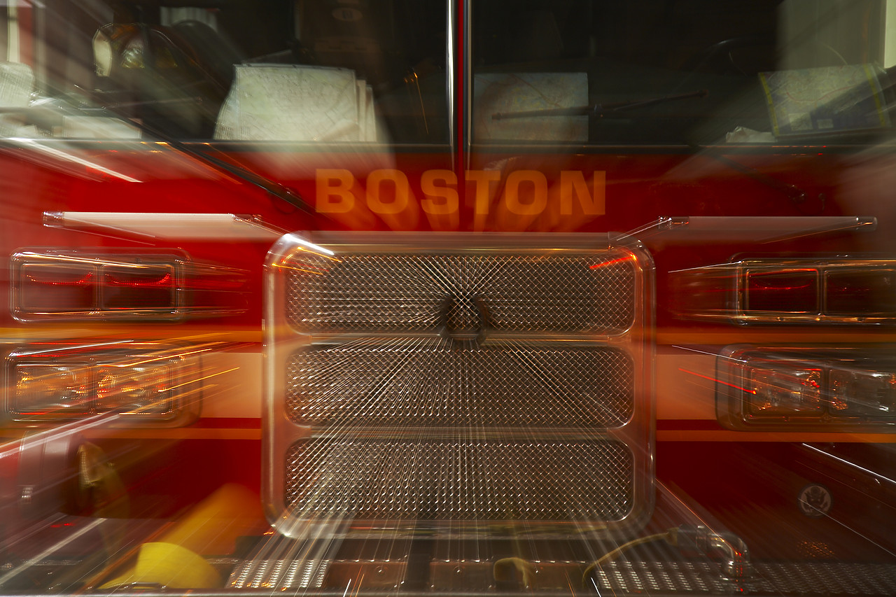 #080372-1 - Boston Fire Engine, Massachusetts, USA