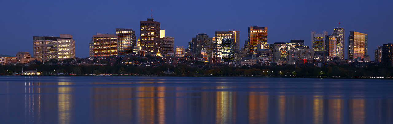 #080373-1 - Boston Skyline at Twilight, Massachusetts, USA