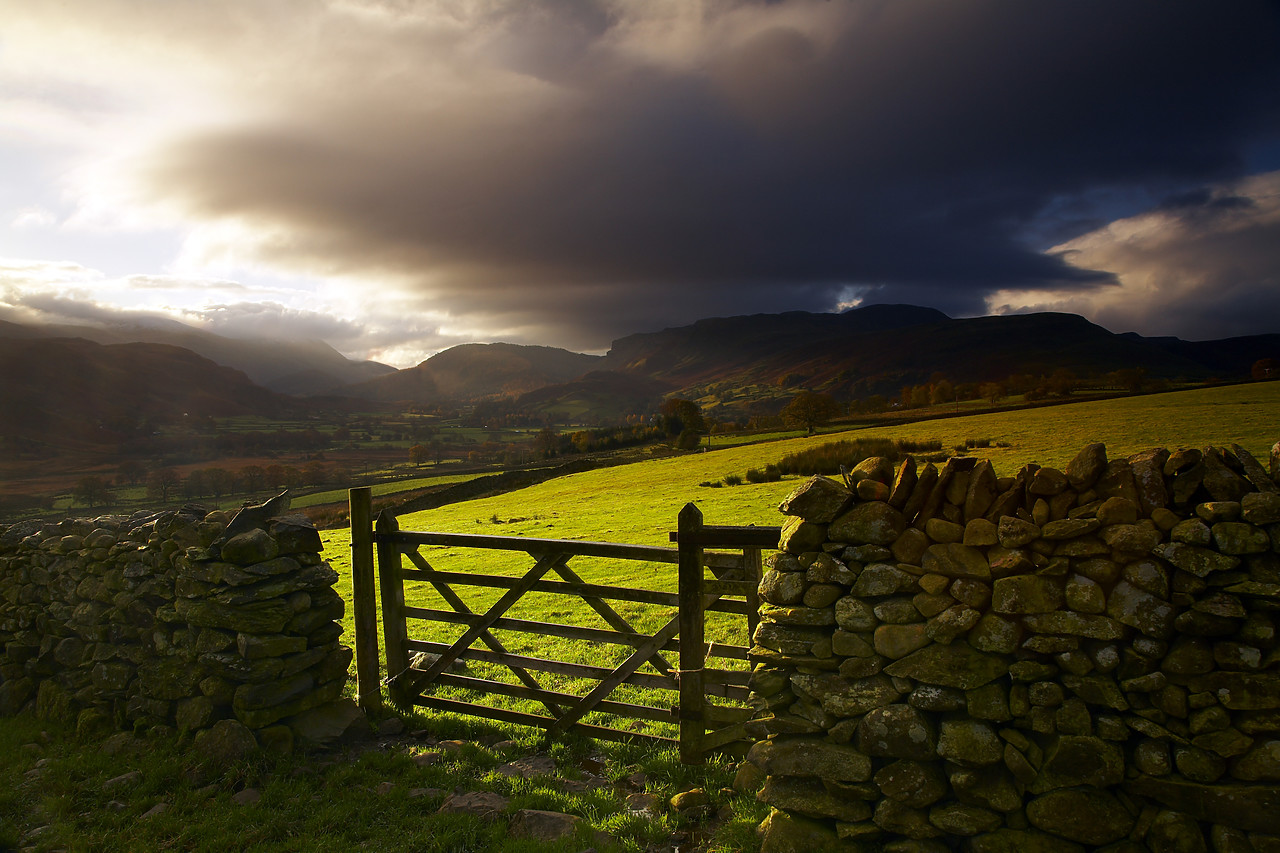 #080429-1 - Storm Clouds over Deepdale, Lake District National Park, Cumbria, England