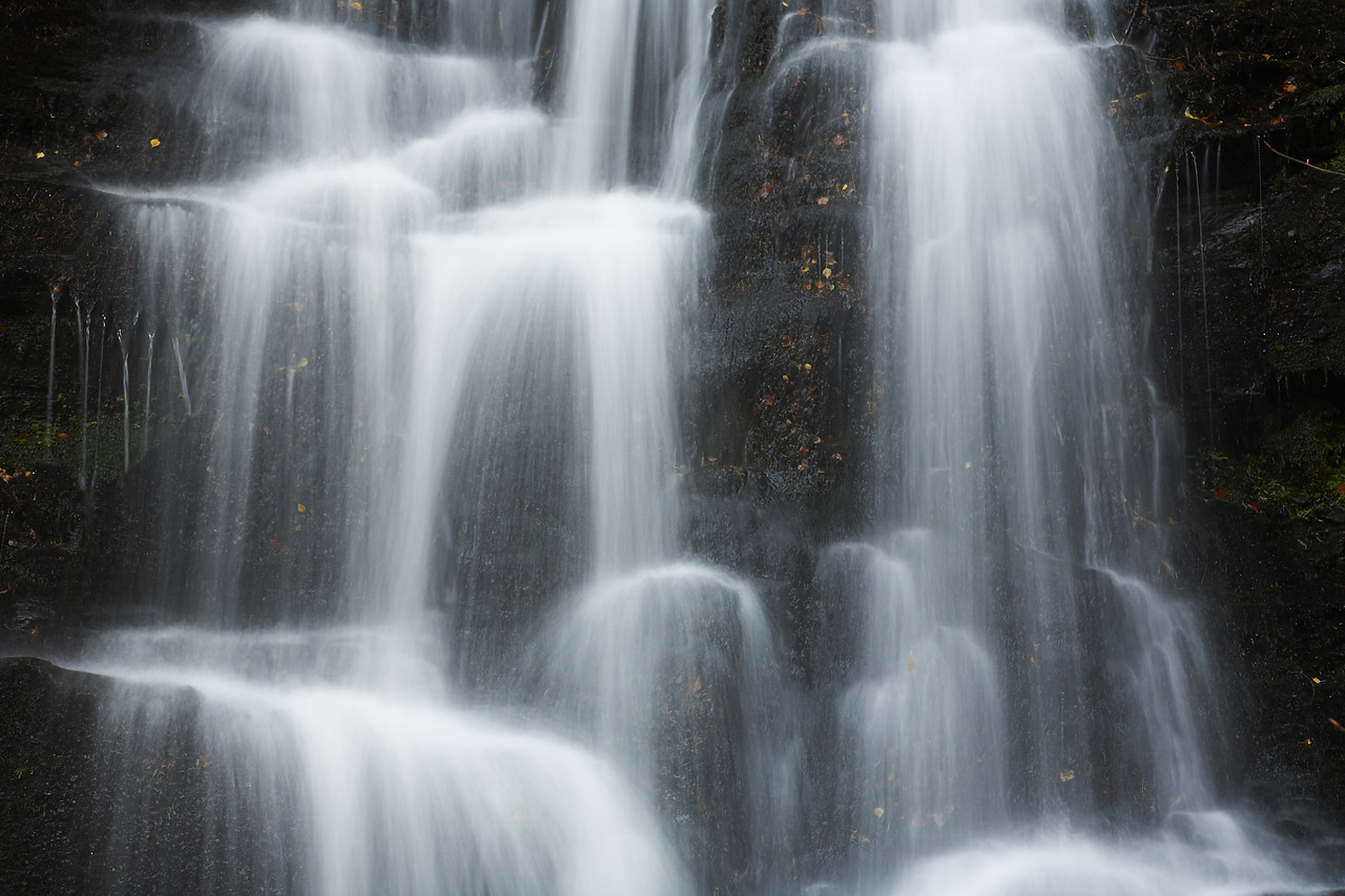 #080465-1 - Cascading Waterfall, Birks of Aberfeldy, Tayside Region, Scotland