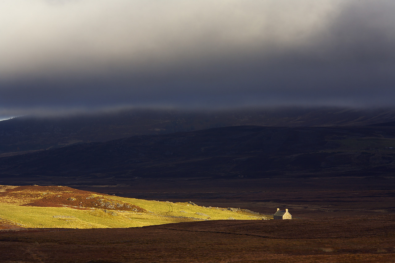 #080481-1 - Crofters Cottage on Dava Moor, Cairngorms National Park, Highland Region, Scotland