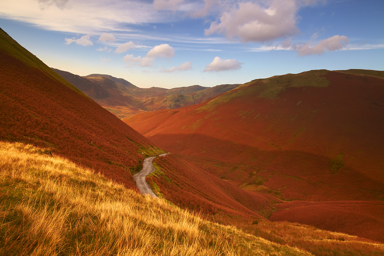 #090234-1 - Road by Buttermere Fell, Lake District National Park, Cumbria, England