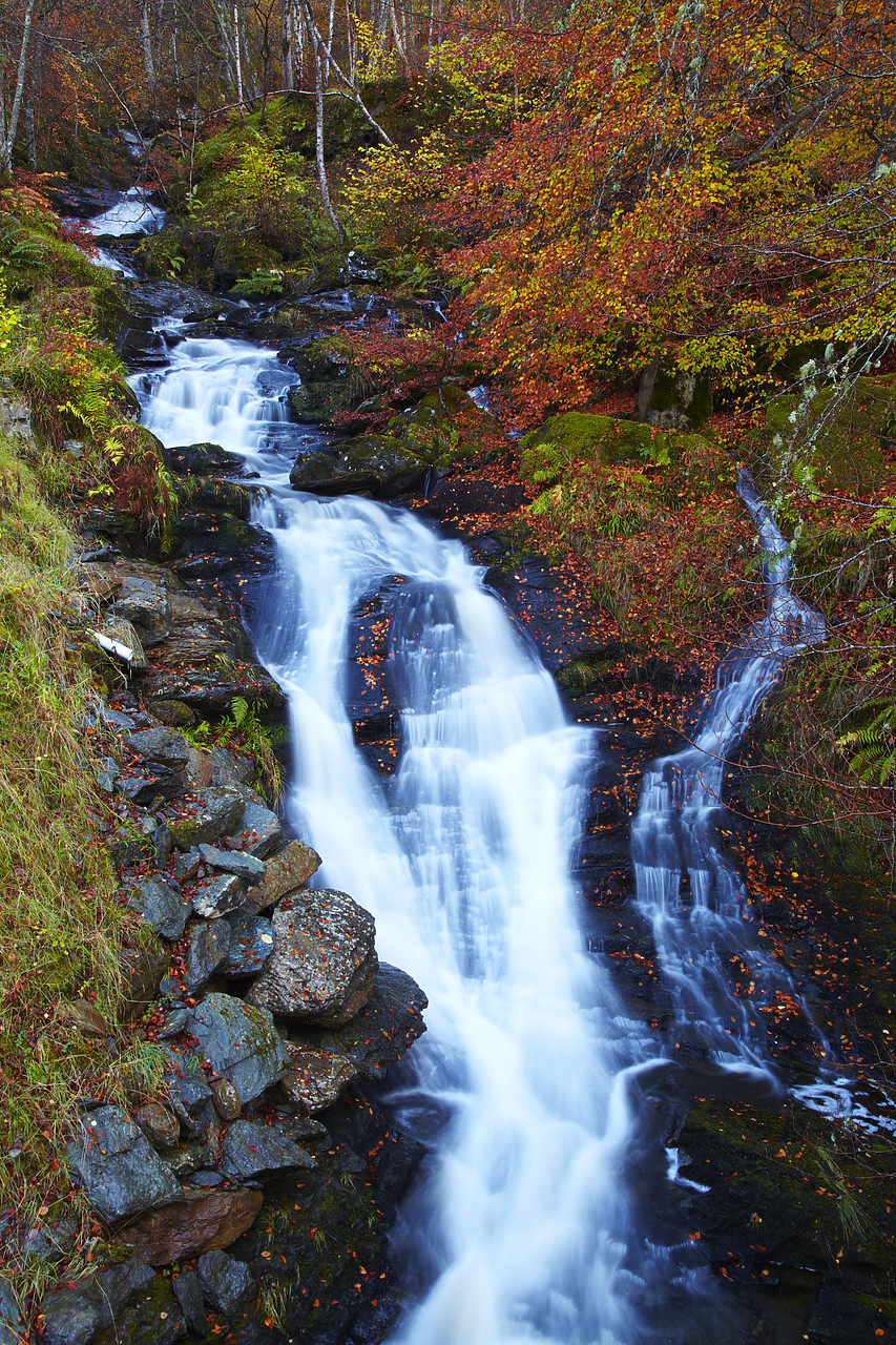 #090271-1 - Waterfall in Autumn, Tayside Region, Scotland