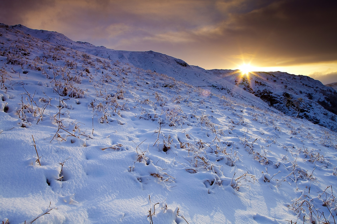 #100010-1 - Winter Sun in Snowdonia National Park, Gwynedd, Wales