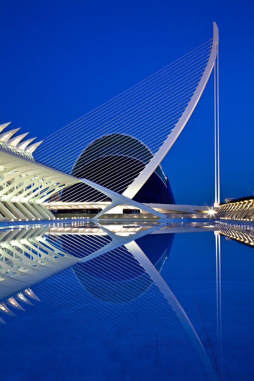 #100023-2 - City of Arts & Sciences at Night, Valencia, Spain, Valencia, Spain