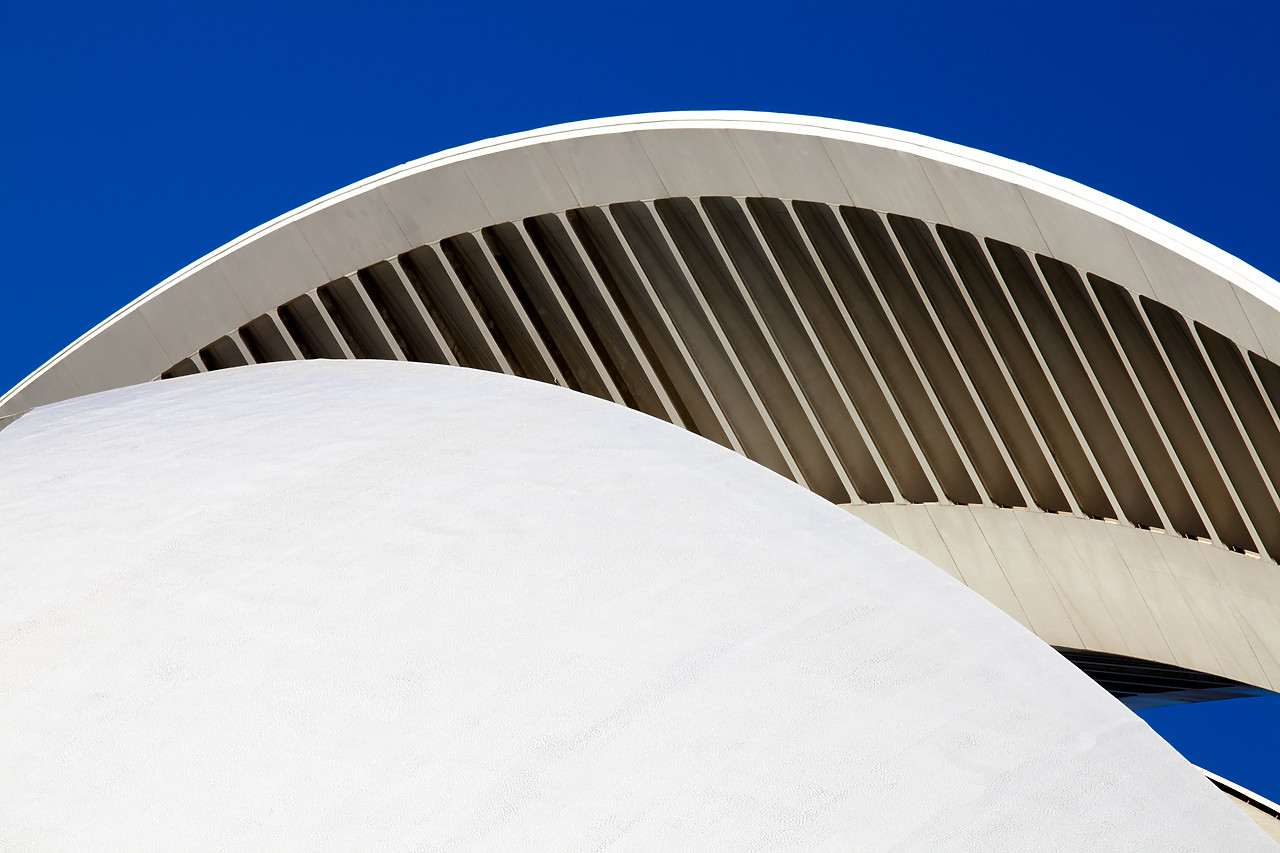 #100028-1 - Architectural Abstract, City of Arts & Sciences, Valencia, Spain