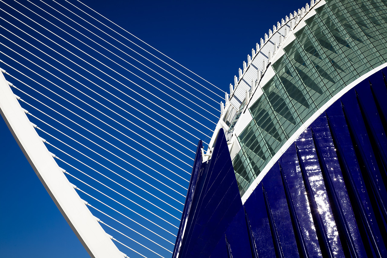 #100033-1 - Architectural Abstract, City of Arts & Sciences, Valencia, Spain
