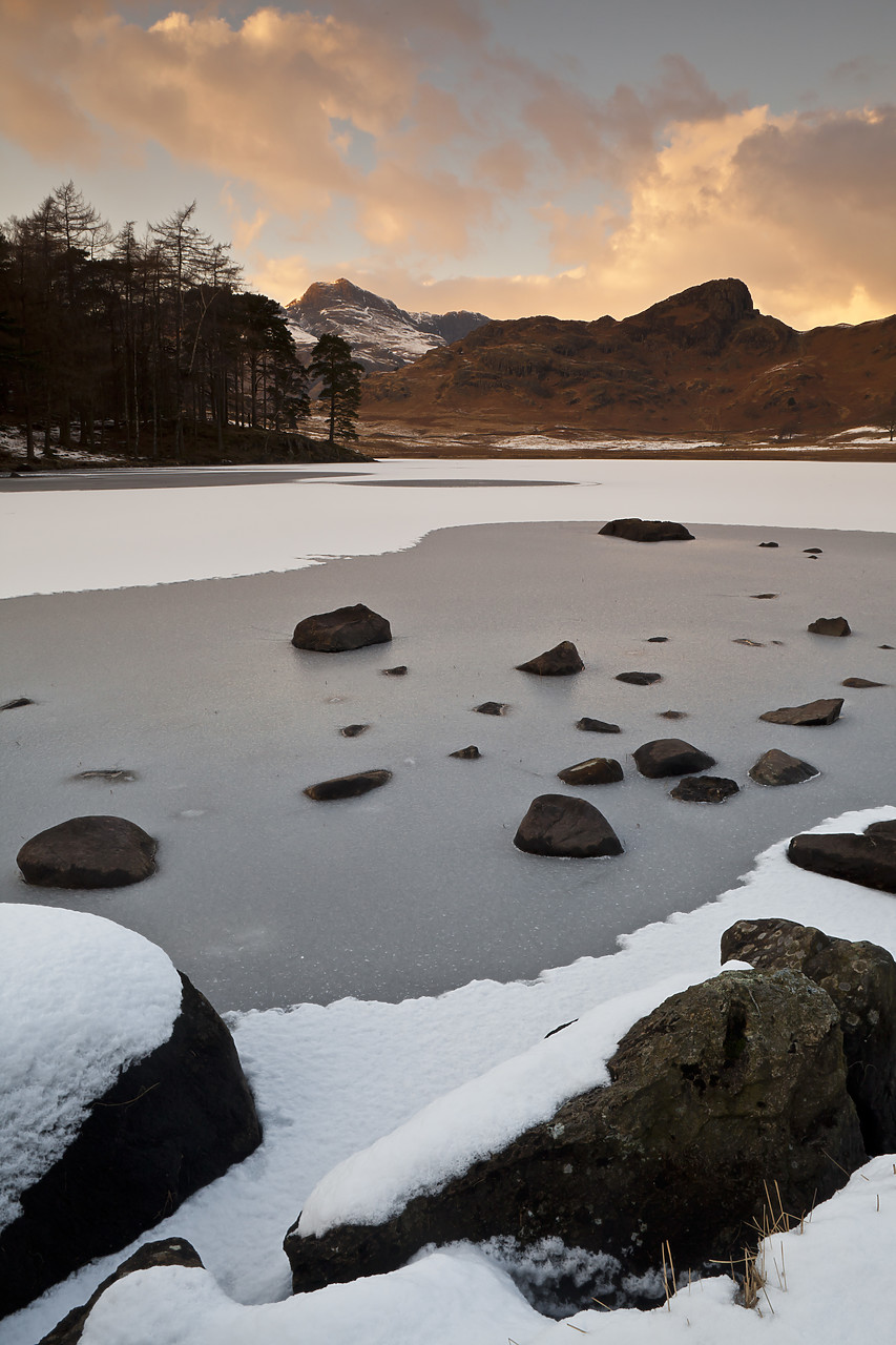 #100054-1 - Blea Tarn in Winter, Lake District National Park, Cumbria, England