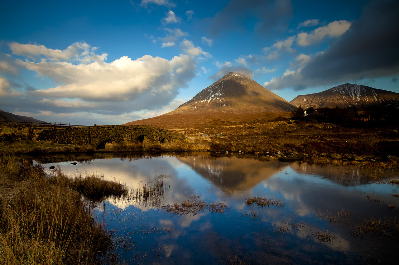 #100134-1 - Glamaig Reflections, Sligachan, Isle of Skye, Scotland