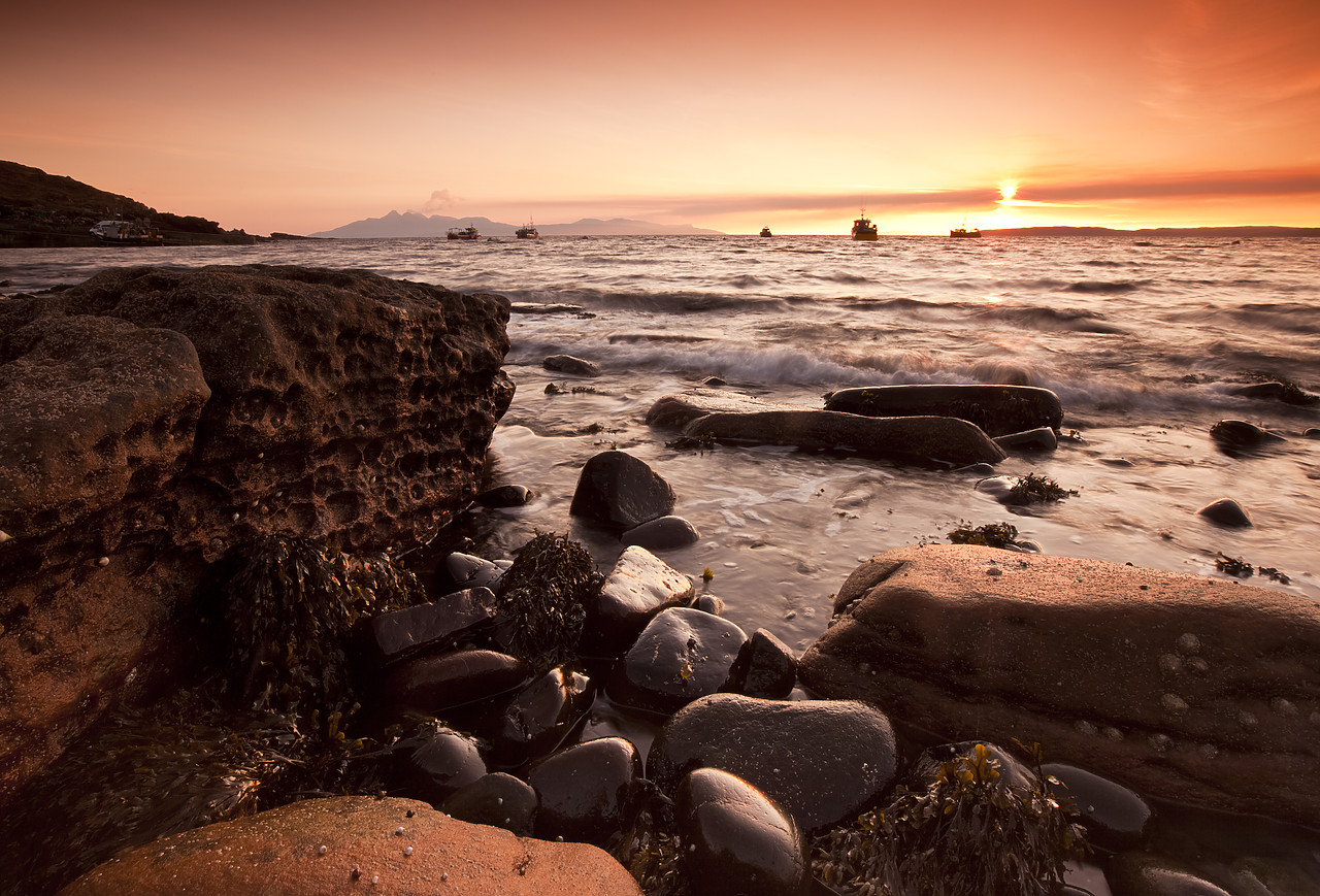 #100146-1 - Sunset at Elgol, Isle of Skye, Highland Region, Scotland