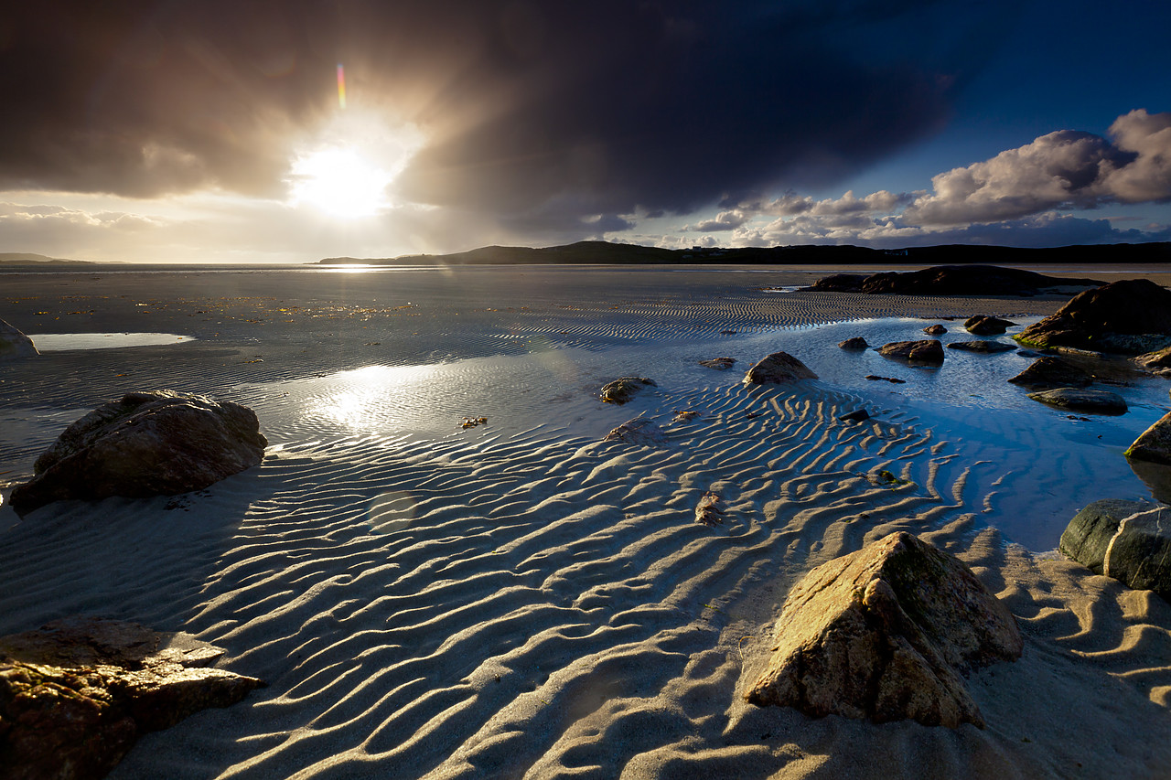 #100190-1 - Sunsetting over Uig Bay, Isle of Lewis, Outer Hebrides, Scotland