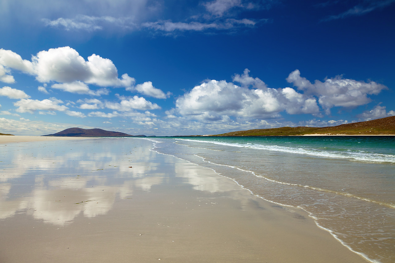 #100226-1 - Luskentyre Beach Reflections, Isle of Harris, Outer Hebrides, Scotland