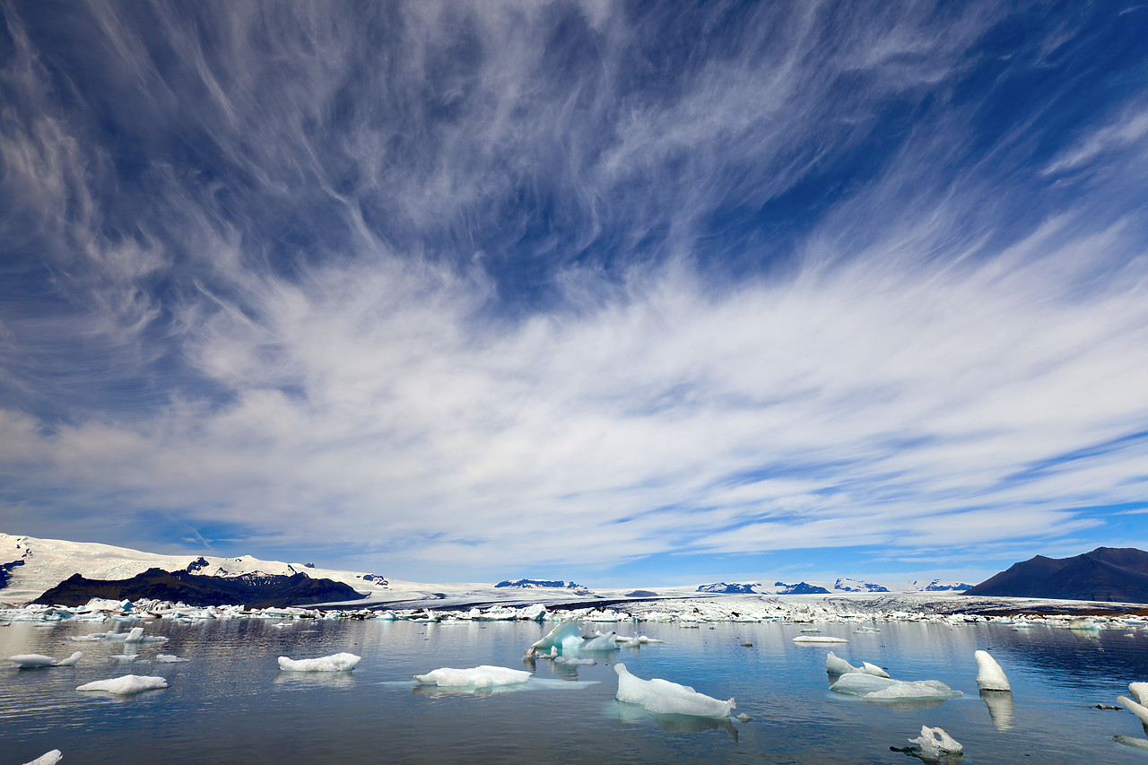 #100257-1 - Cloudscape over Jokulsarlon Iceberg Lagoon, Iceland