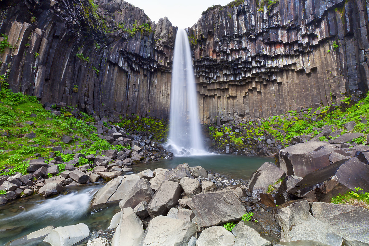 #100264-1 - Svartifoss Waterfall, Skaftafell National Park, Iceland