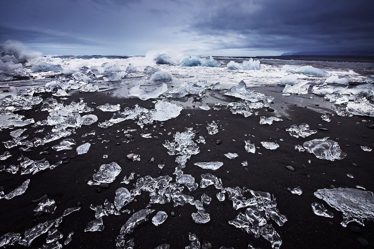 #100270-1 - Ice on Jokulsarlon Beach, Iceland