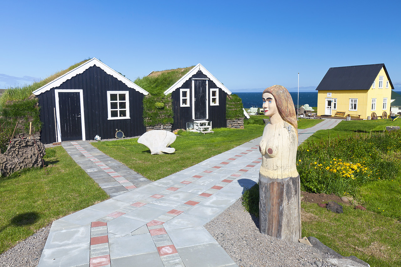 #100277-1 - Traditional Grass Roof Houses. Iceland