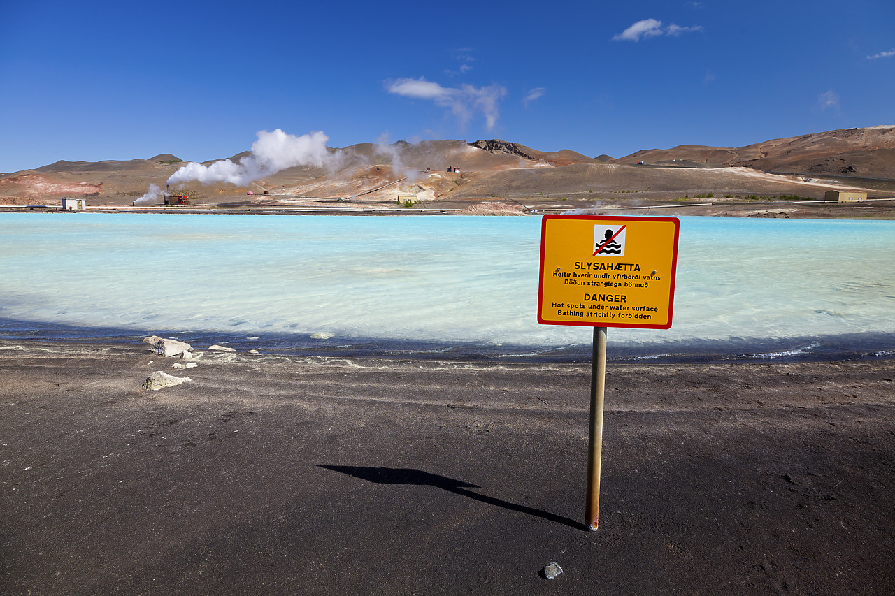 #100282-1 - Natural Hot Springs at Geothermal Plant, near Reykjahlio, Iceland