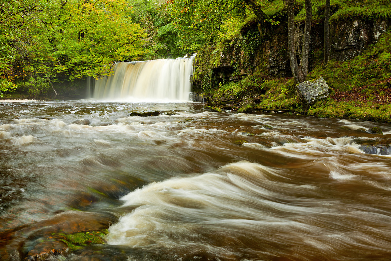 #100381-1 - Sgwd Ddwli Uchaf Waterfall, near Pontneddfechan, Brecon Beacons National Park, Wales