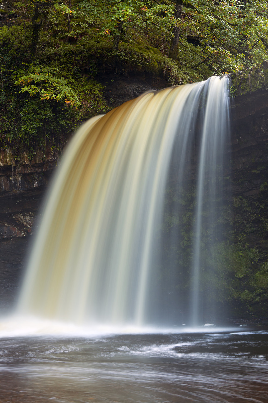 #100388-1 - Sgwd Gwladus or Lady Falls, Afon Pyrddin River, near Pontneddfechan, Breacon Beacon National Park, Wales