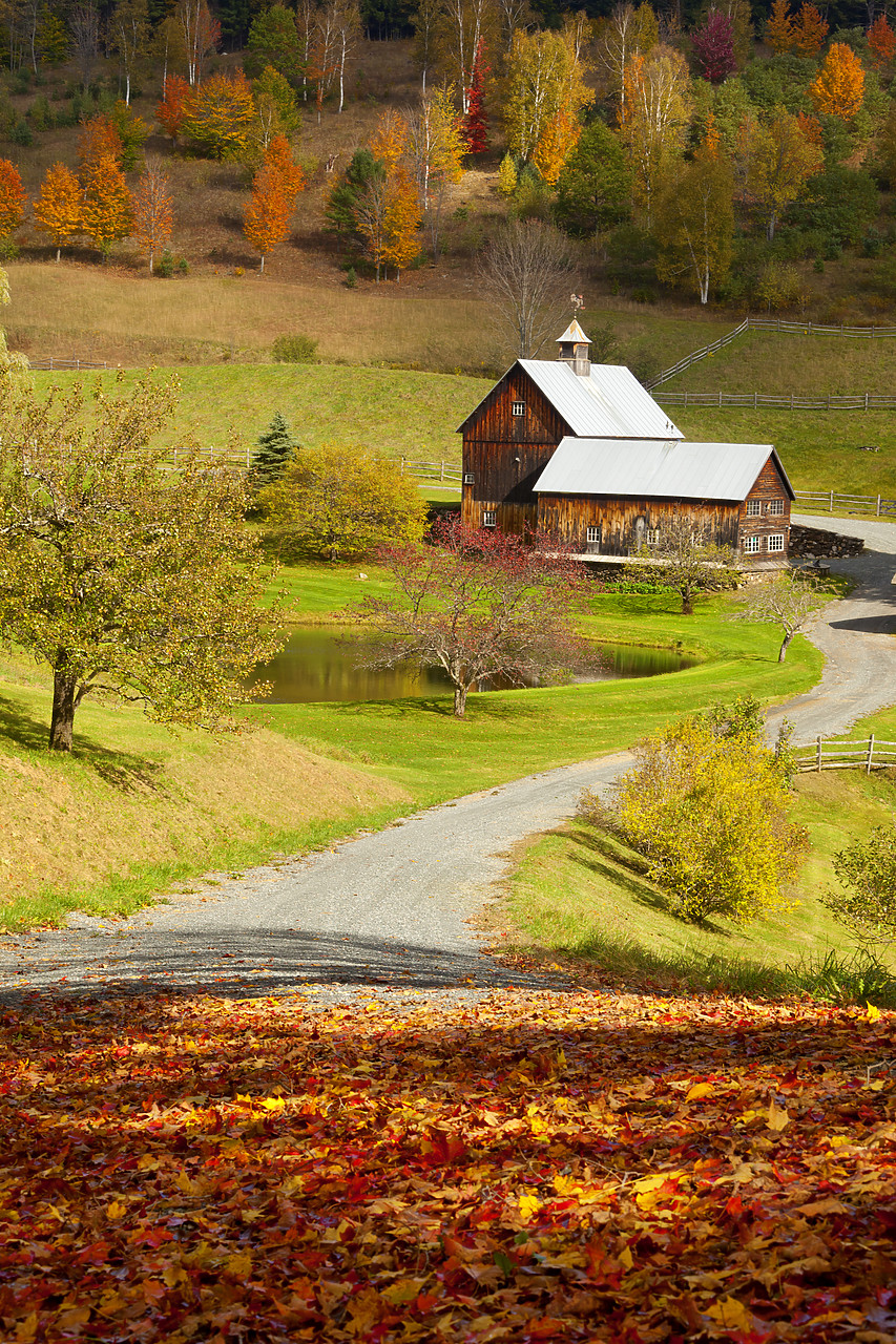#100413-1 - Farm in Autumn, Woodstock, Vermont, USA