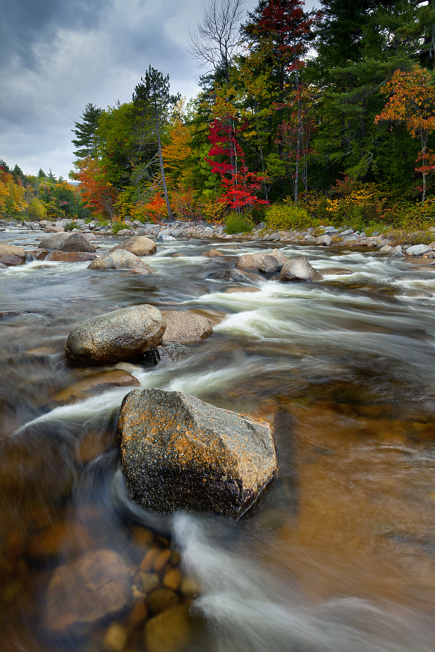 #100427-1 - Swift River in Autumn, New Hampshire, USA