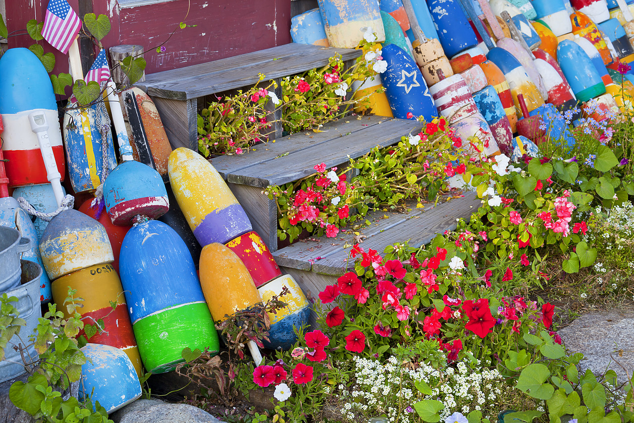 #100476-1 - Lobster Bouys, Rockport, Massachusetts, USA