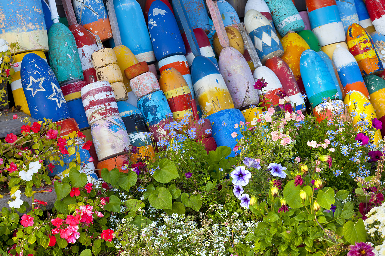 #100477-1 - Lobster Bouys, Rockport, Massachusetts, USA