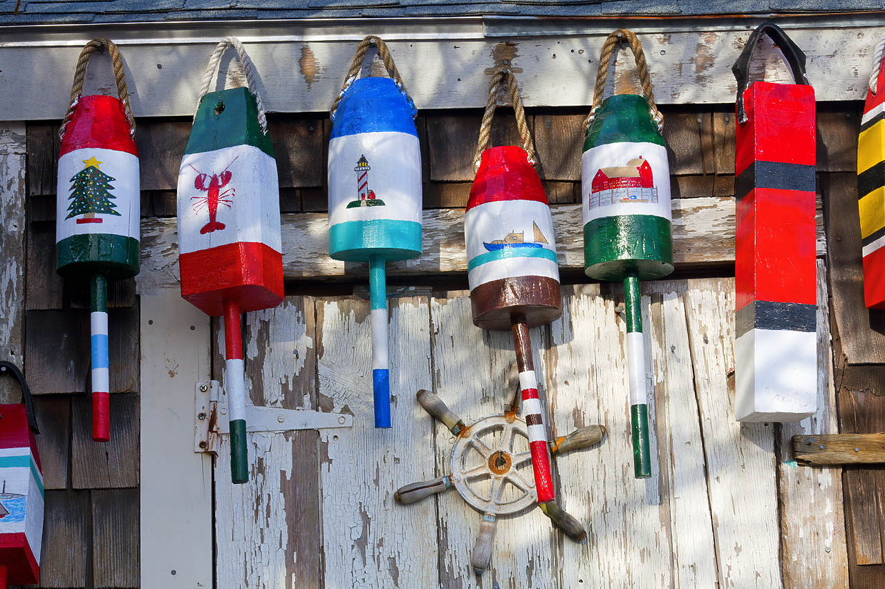 #100479-1 - Lobster Bouys, Rockport, Massachusetts, USA