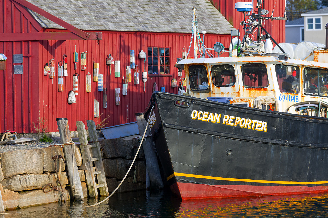 #100481-1 - Fishing Boat & Motif No. 1, Rockport, Massachusetts, USA