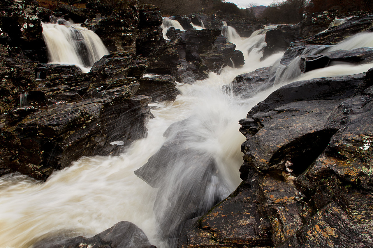 #100506-1 - Falls of Orchy, Strathclyde Region, Scotland