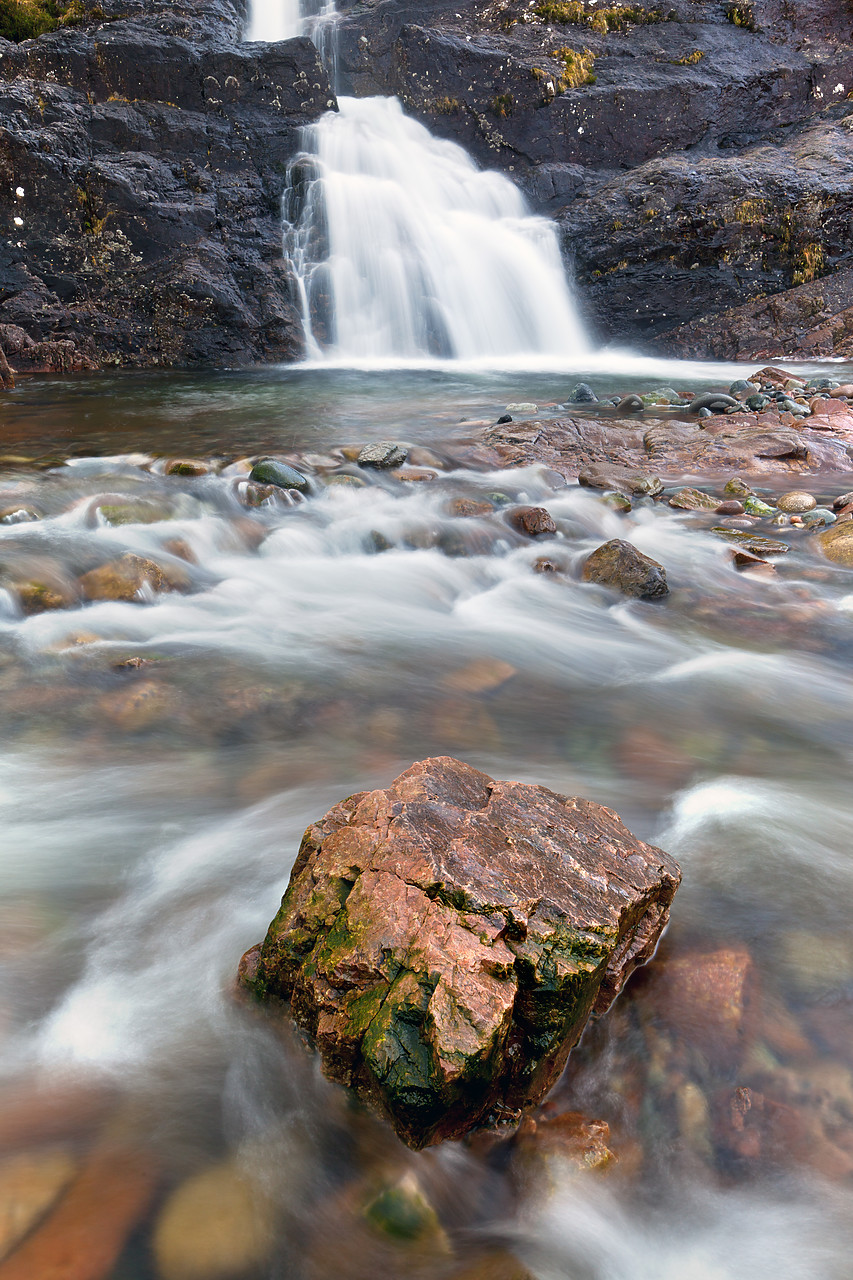 #100509-1 - Waterfall in Glen Coe, Highland Region, Scotland