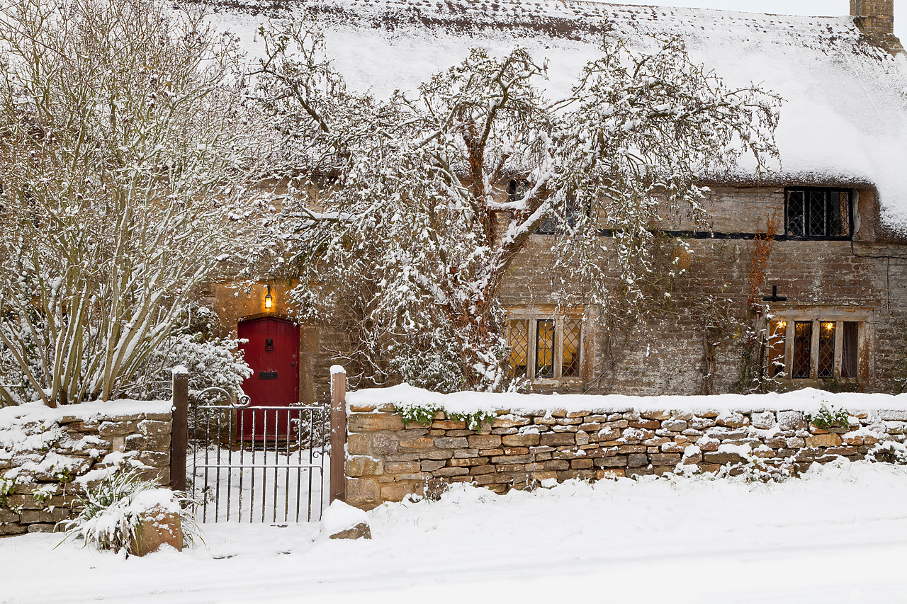 #100552-1 - Cottage in WInter, Leigh, Dorset, England