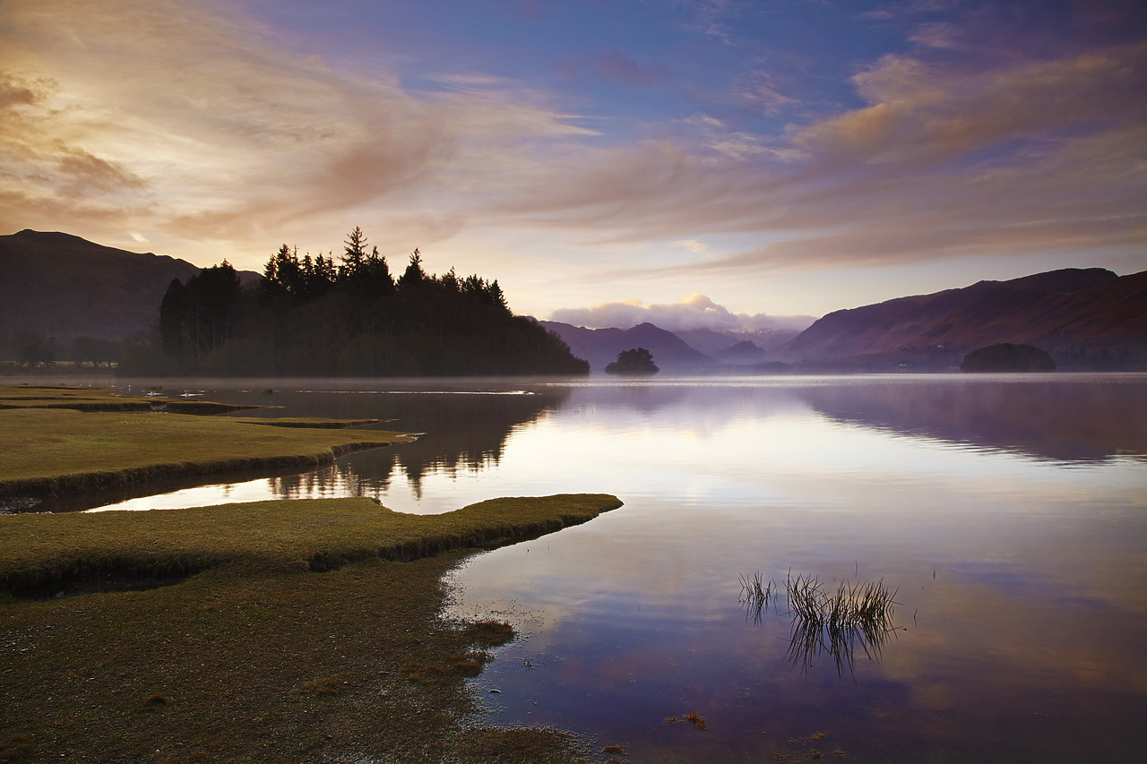 #1100011-1 - First Light on Derwent Water, Lake District National Park, Cumbria, England