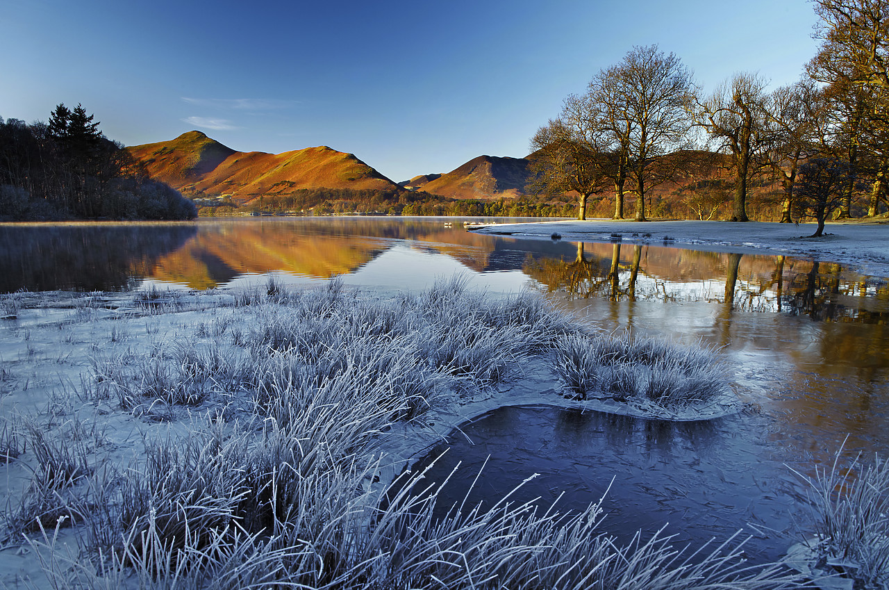 #1100019-1 - Frost Along Derwent Water, Lake District National Park, Cumbria, England